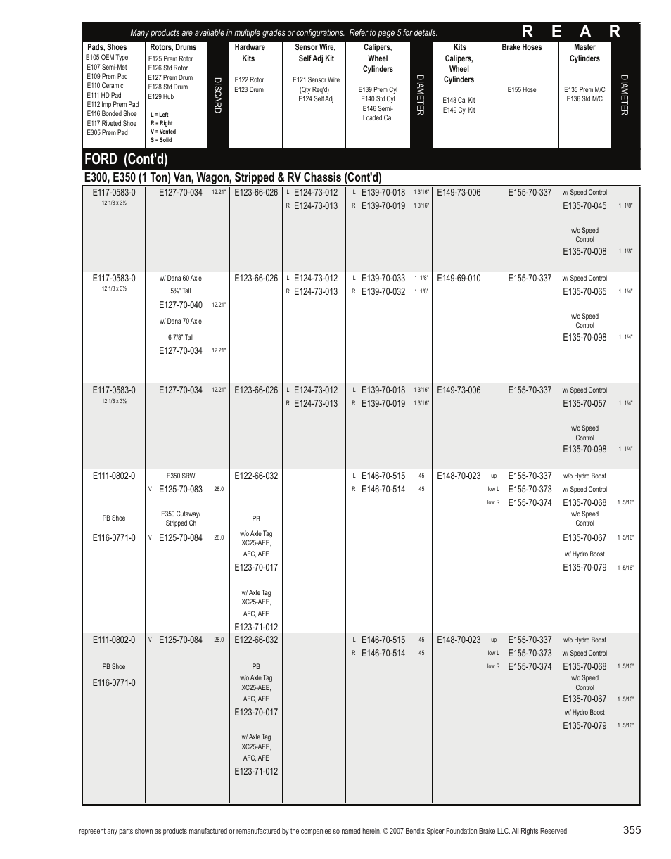 R e a r, Ford (cont'd) | Bendix Commercial Vehicle Systems Light-Duty Vehicle User Manual | Page 331 / 760