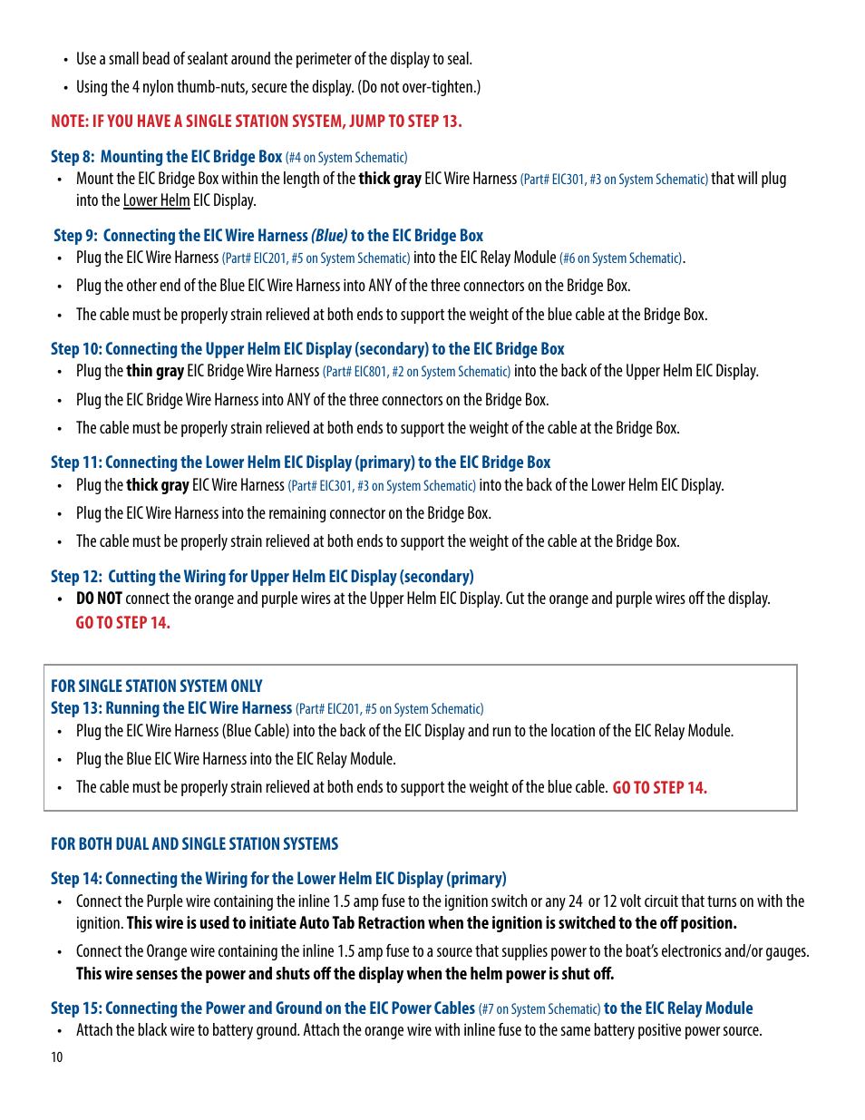 Bennett Marine Premier Line Systems User Manual | Page 10 / 19