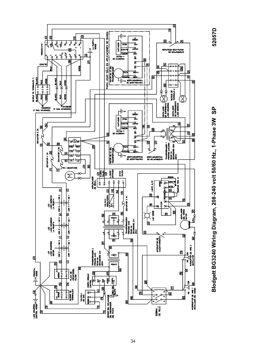 Blodgett BG3240 User Manual | Page 34 / 36