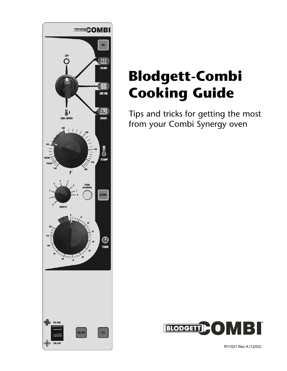 Blodgett R11021 User Manual | 17 pages