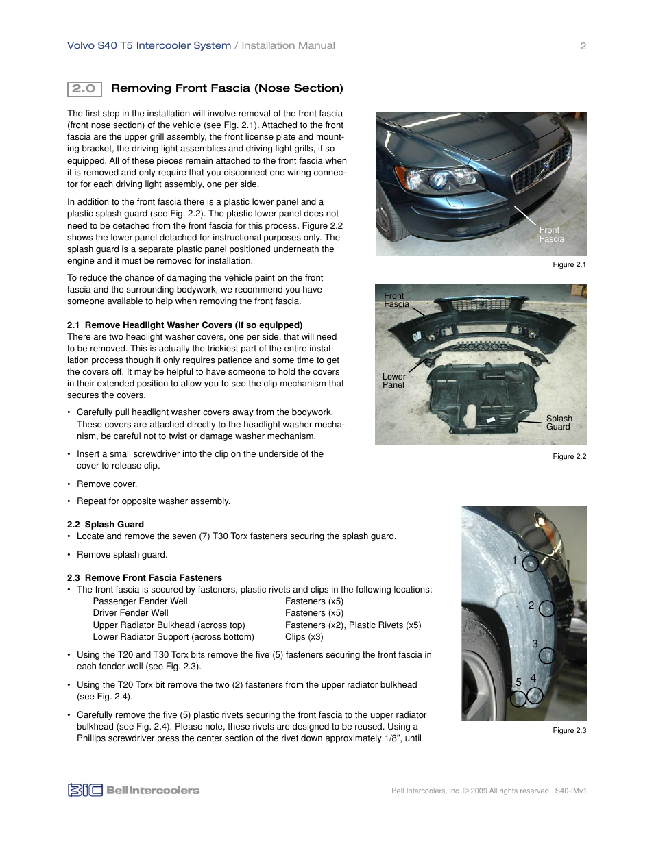 BIC Volvo S40 T5 Front Mount Intercooler System User Manual | Page 4 / 10