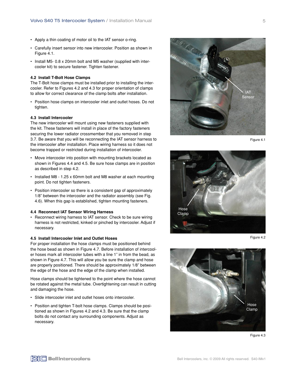 BIC Volvo S40 T5 Front Mount Intercooler System User Manual | Page 7 / 10