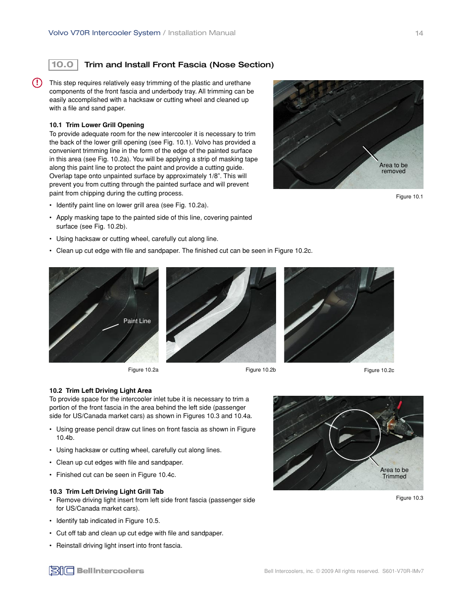 BIC Volvo V70R Front Mount Intercooler System User Manual | Page 16 / 18