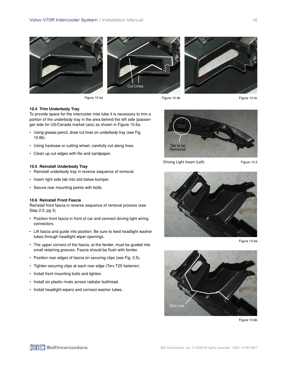 BIC Volvo V70R Front Mount Intercooler System User Manual | Page 17 / 18