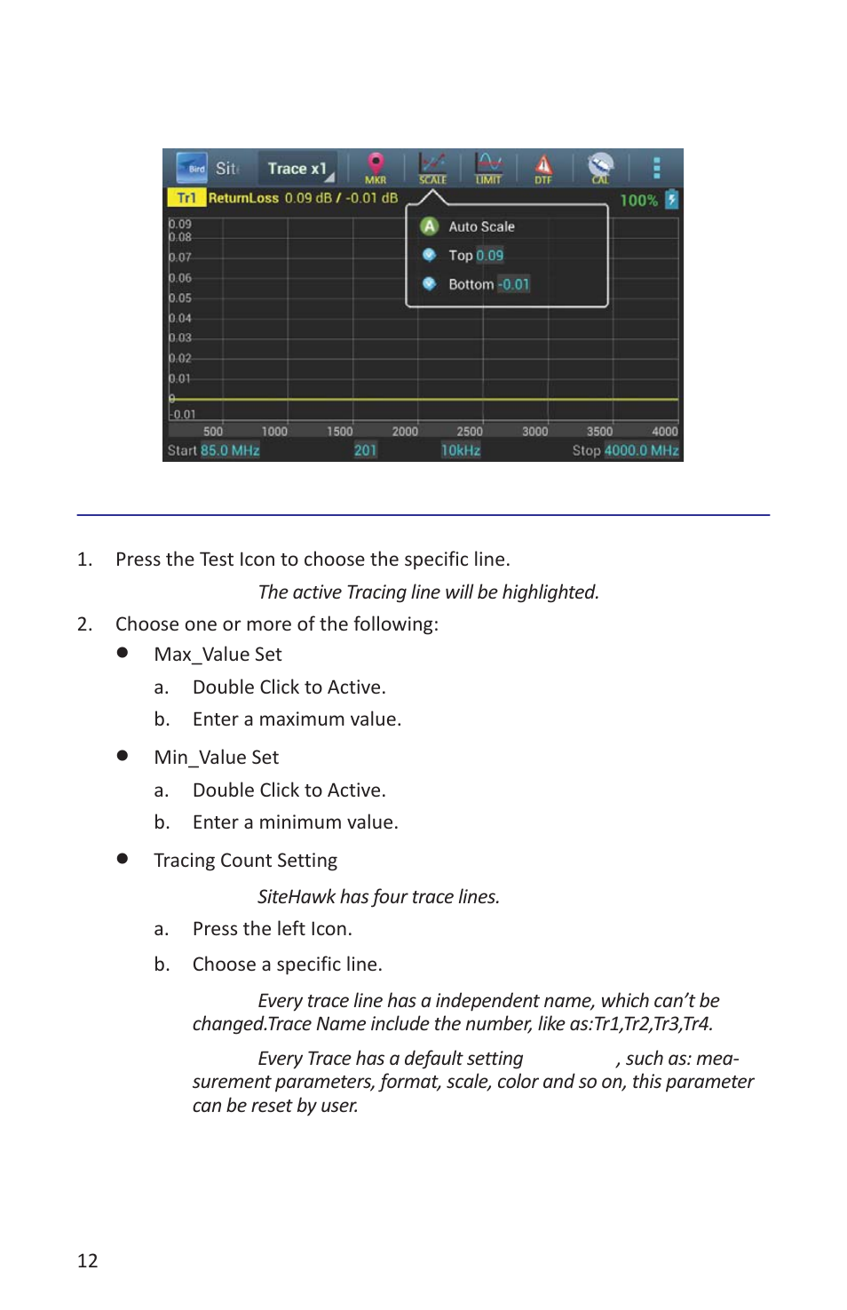 Tracing mode setting | Bird Technologies SK-4000-TC-Manual User Manual | Page 24 / 56