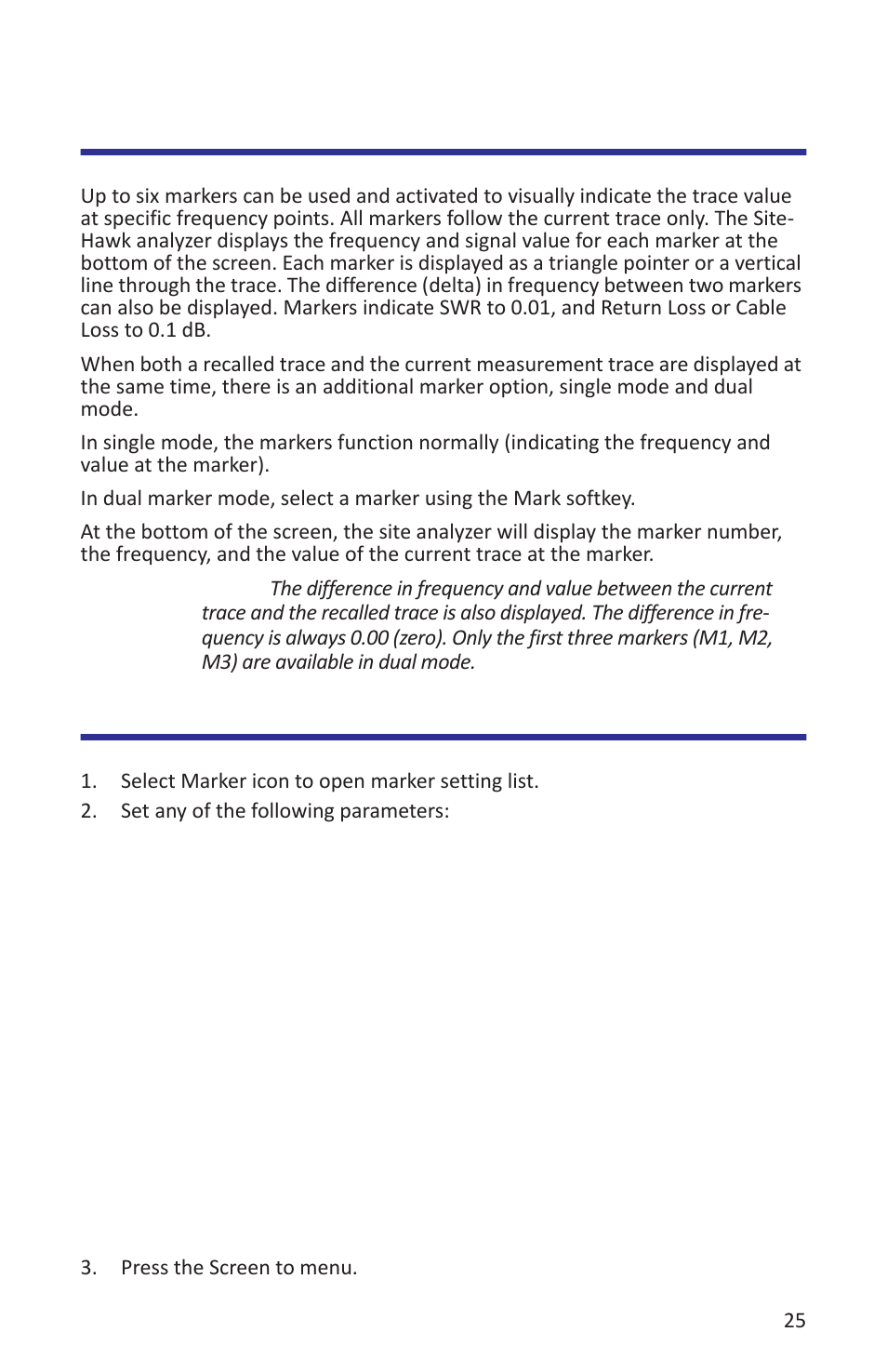 Markers, Activate markers and set marker style, Adding a marker | Delete, Position, Step, Move left/move right, Search max/min, Markers activate markers and set marker style | Bird Technologies SK-4000-TC-Manual User Manual | Page 37 / 56