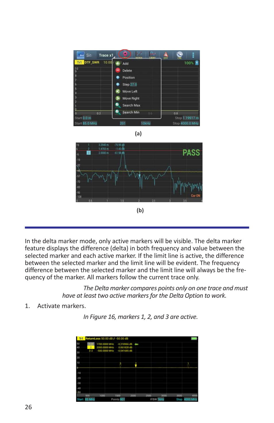 Using delta markers | Bird Technologies SK-4000-TC-Manual User Manual | Page 38 / 56