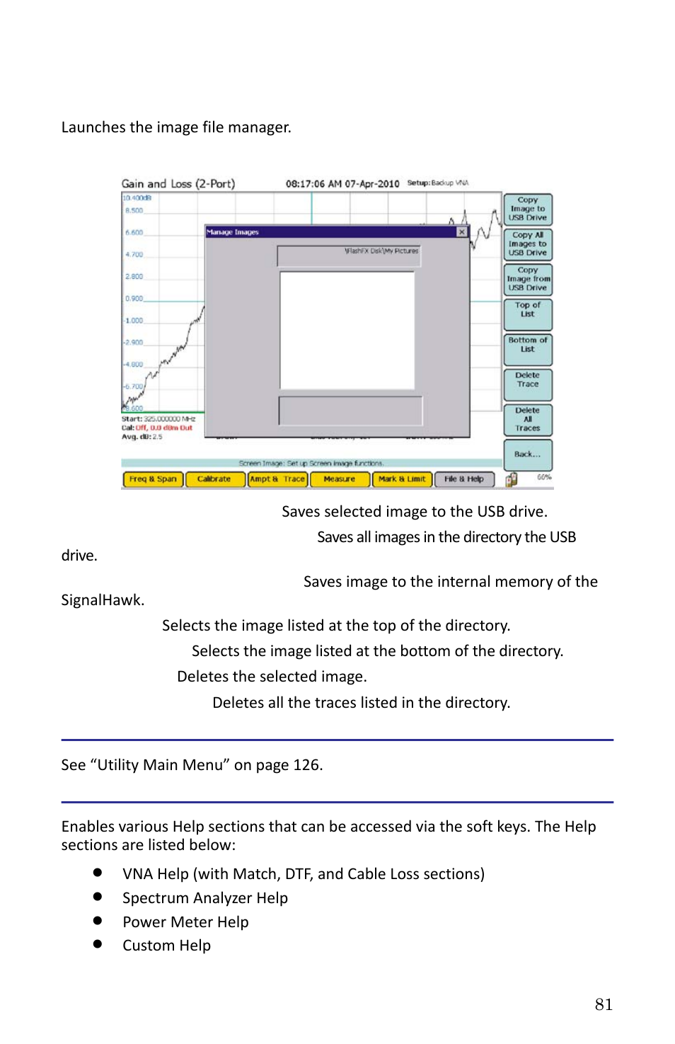 Manage image files, Figure 66 manage image files, Utility | Help, Utility help | Bird Technologies SH-362S-Manual User Manual | Page 103 / 206