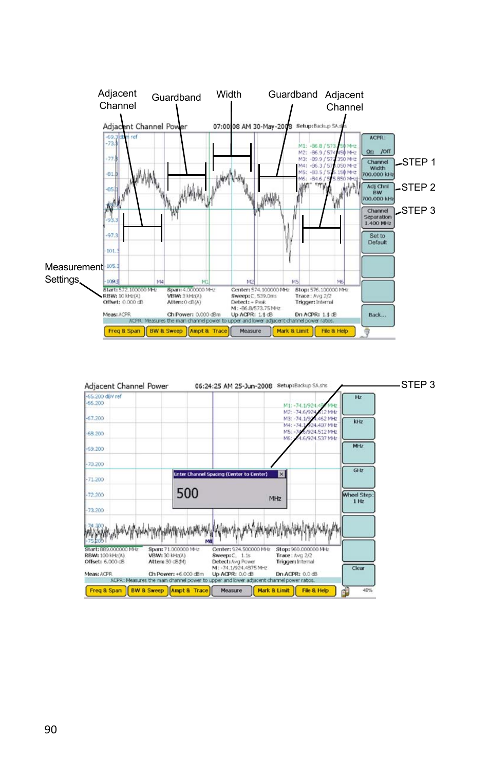 Figure 73 example, adjacent channel power | Bird Technologies SH-362S-Manual User Manual | Page 112 / 206