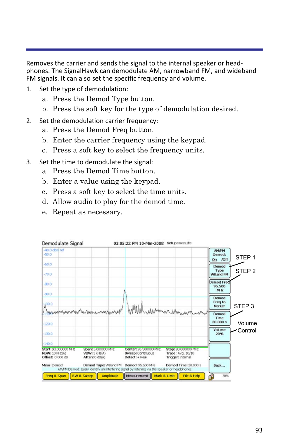 Demodulate signal, Figure 77 example, demodulate signal | Bird Technologies SH-362S-Manual User Manual | Page 115 / 206