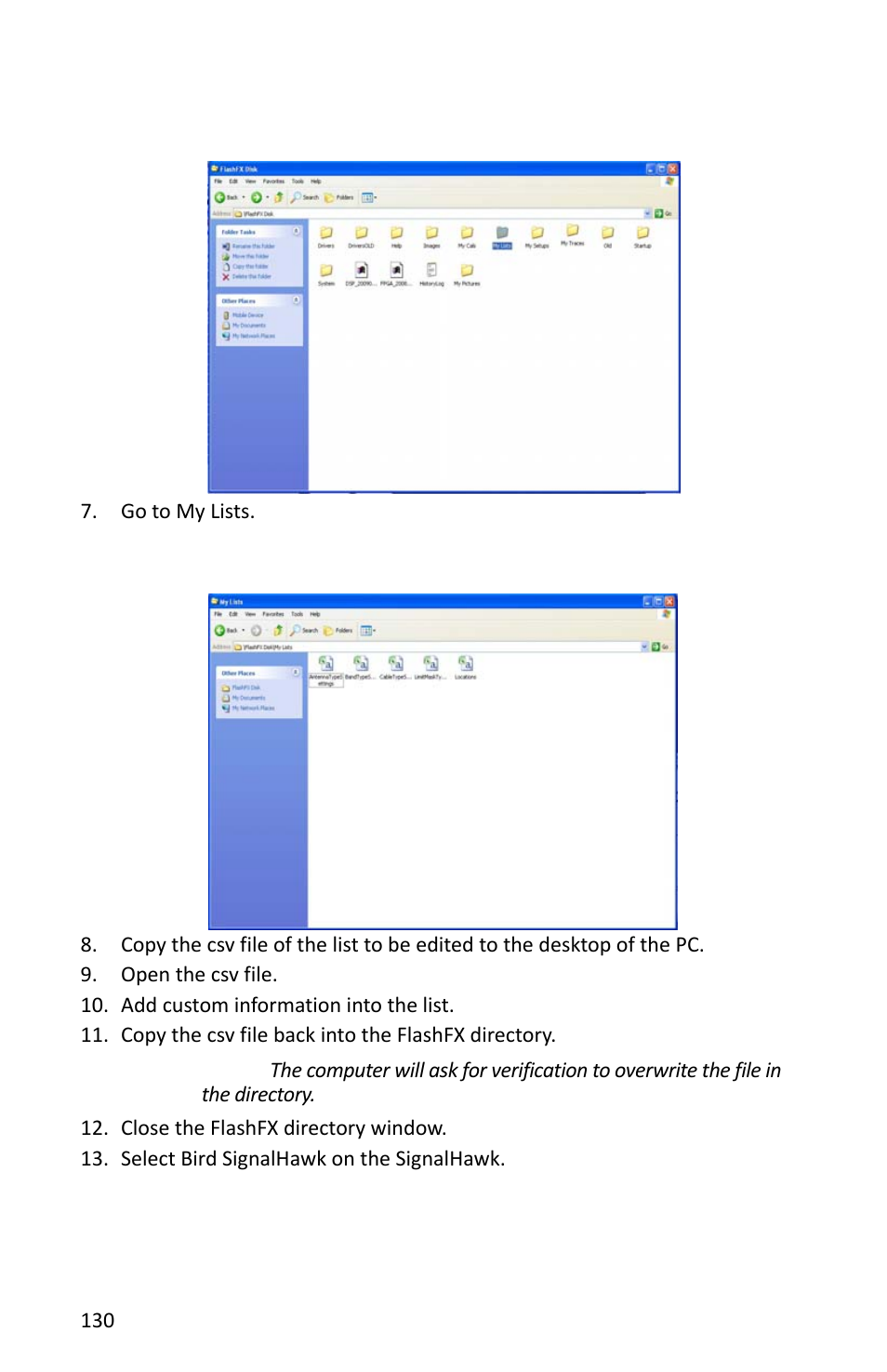 Figure 111 flashfx directory, Figure 112 my lists directory | Bird Technologies SH-362S-Manual User Manual | Page 152 / 206