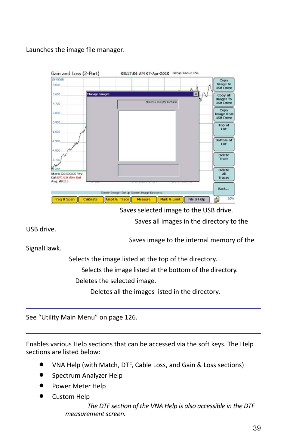 Manage image files, Figure 25 manage image files, Utility | Help, Utility help | Bird Technologies SH-362S-Manual User Manual | Page 61 / 206