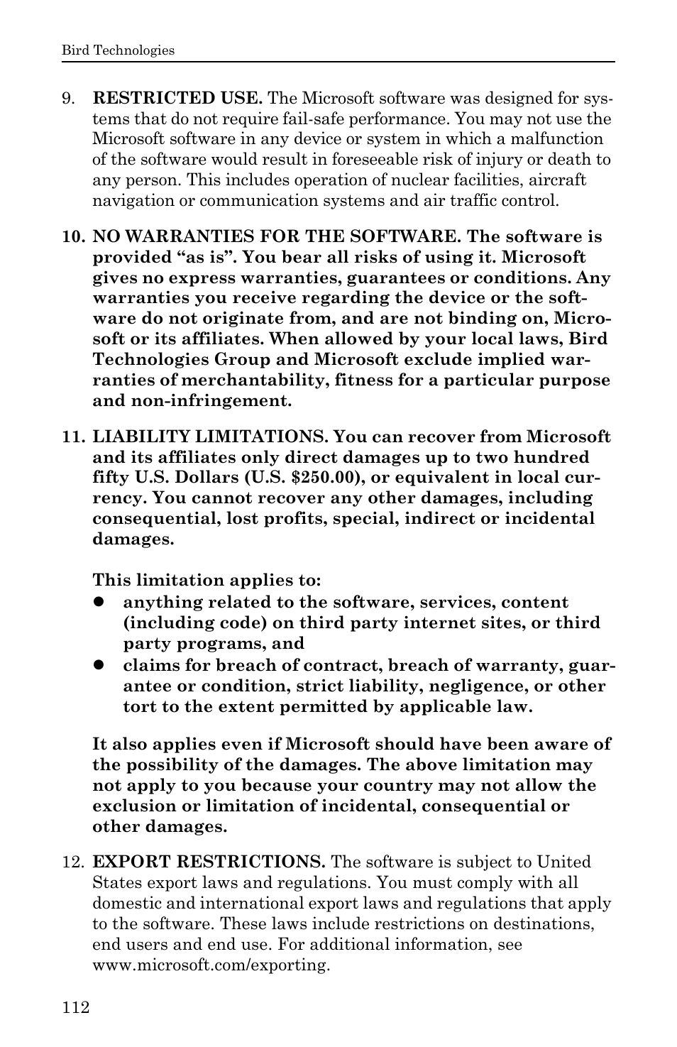 Bird Technologies SH-36S-RM-Manual User Manual | Page 128 / 130