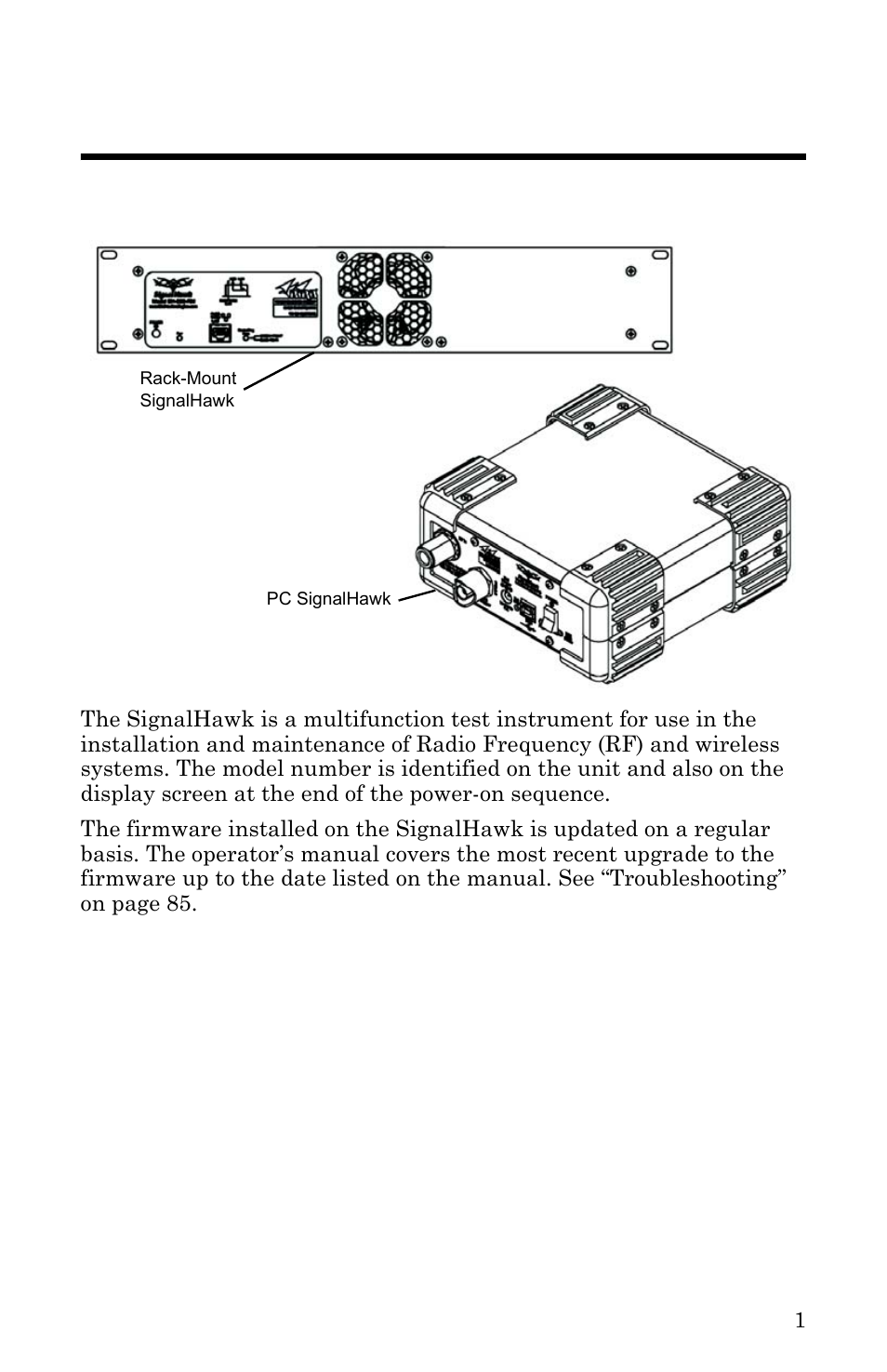 Chapter 1 introduction | Bird Technologies SH-36S-RM-Manual User Manual | Page 17 / 130