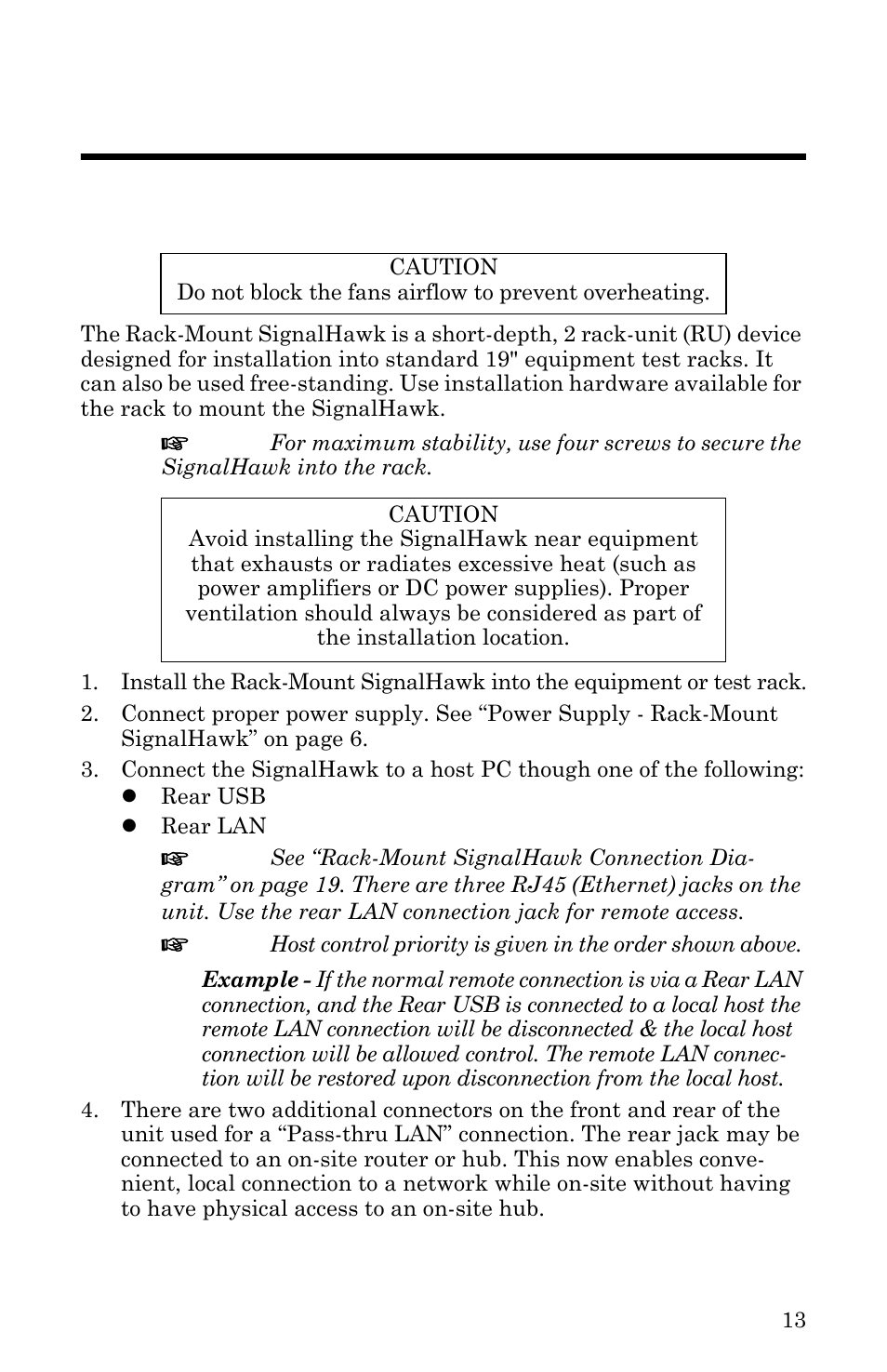 Chapter 3 rack mount signalhawk set-up, Installing the signalhawk into a rack | Bird Technologies SH-36S-RM-Manual User Manual | Page 29 / 130