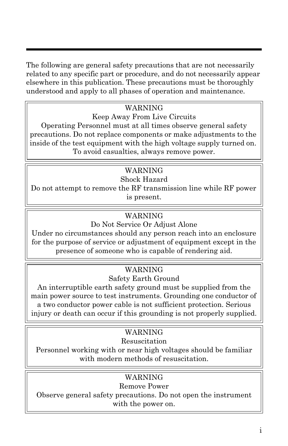 Safety precautions | Bird Technologies SH-36S-RM-Manual User Manual | Page 3 / 130