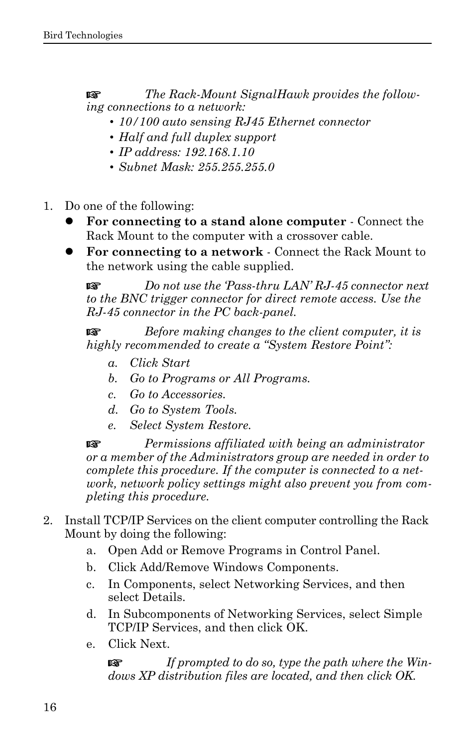 Connecting remotely via lan/wan connection, Configuring a basic network connection | Bird Technologies SH-36S-RM-Manual User Manual | Page 32 / 130