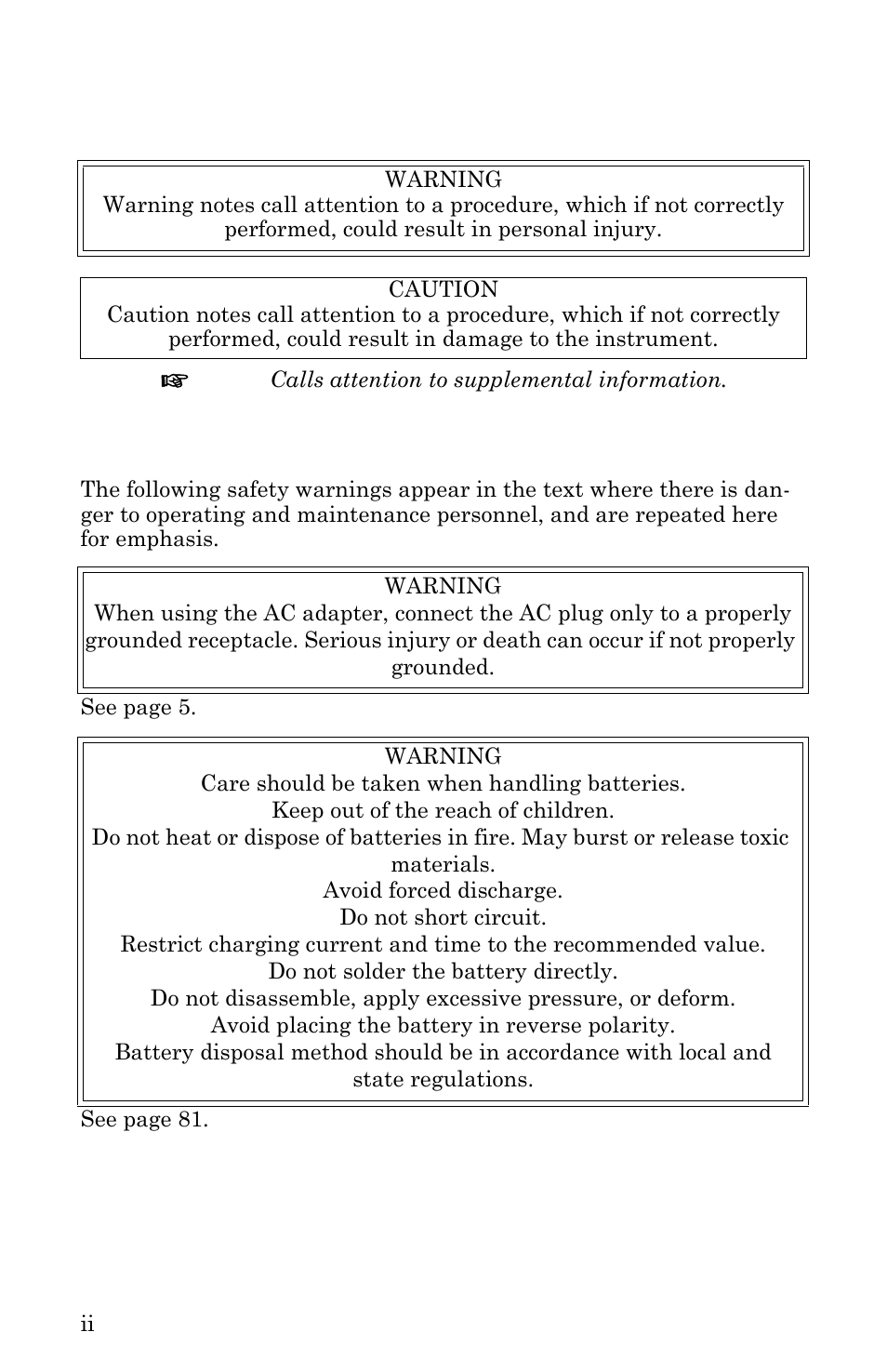 Safety symbols, Warning statements | Bird Technologies SH-36S-RM-Manual User Manual | Page 4 / 130