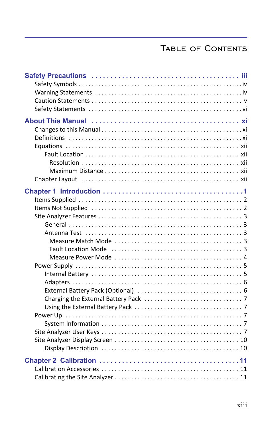 Bird Technologies SA-6000XT-Manual User Manual | Page 13 / 112