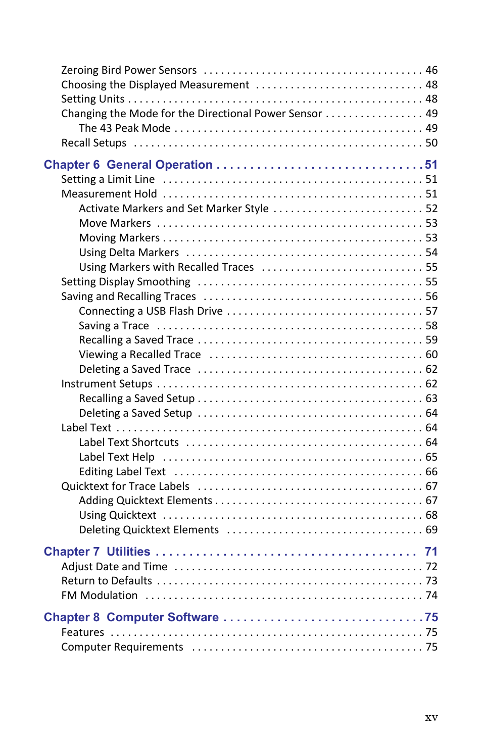 Bird Technologies SA-6000XT-Manual User Manual | Page 15 / 112