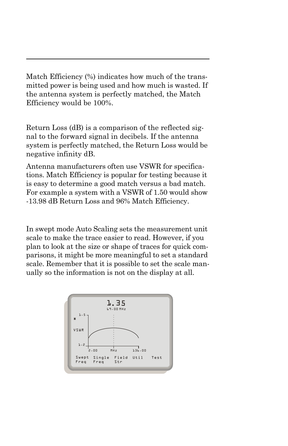 Auto scale vs. manual scale, Figure 7 auto scaling swept frequency mode | Bird Technologies AT-500-Manual User Manual | Page 39 / 73