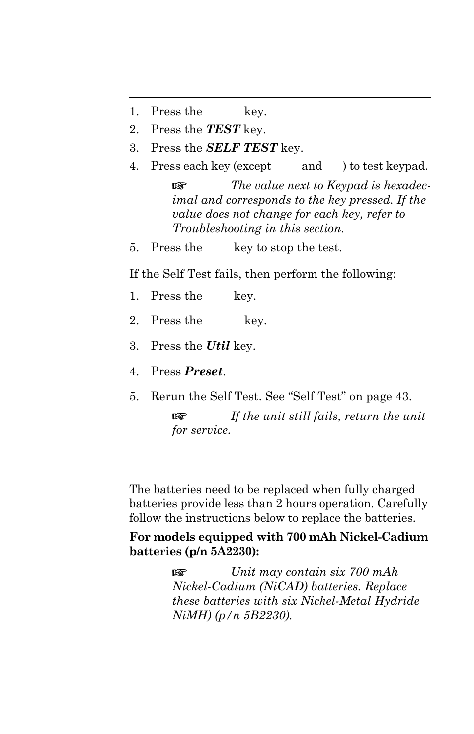 Battery replacement | Bird Technologies AT-500-Manual User Manual | Page 62 / 73