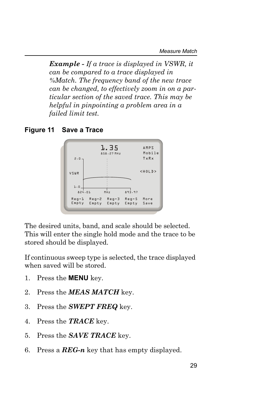 Figure 11 save a trace | Bird Technologies AT-800-Manual User Manual | Page 47 / 74