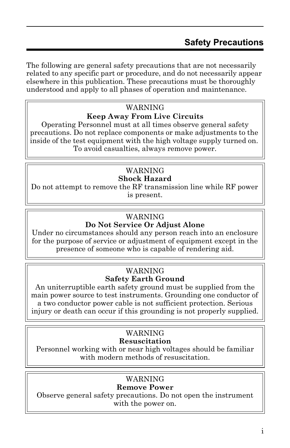 Safety precautions | Bird Technologies DA40 UHF Series-Manual User Manual | Page 3 / 47