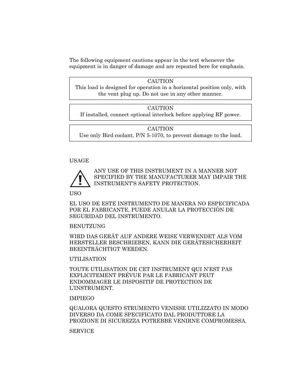 Bird Technologies 8865SC13-Manual User Manual | Page 5 / 28