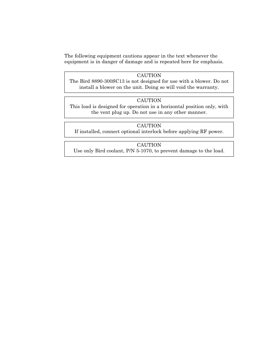 Bird Technologies 8890-300SC13-Manual User Manual | Page 5 / 28