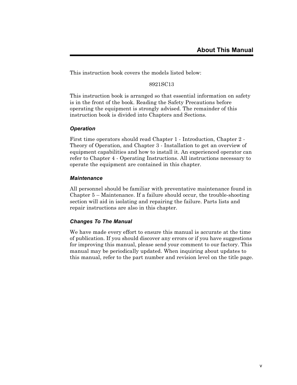 About this manual | Bird Technologies 8921SC13-Manual User Manual | Page 7 / 28