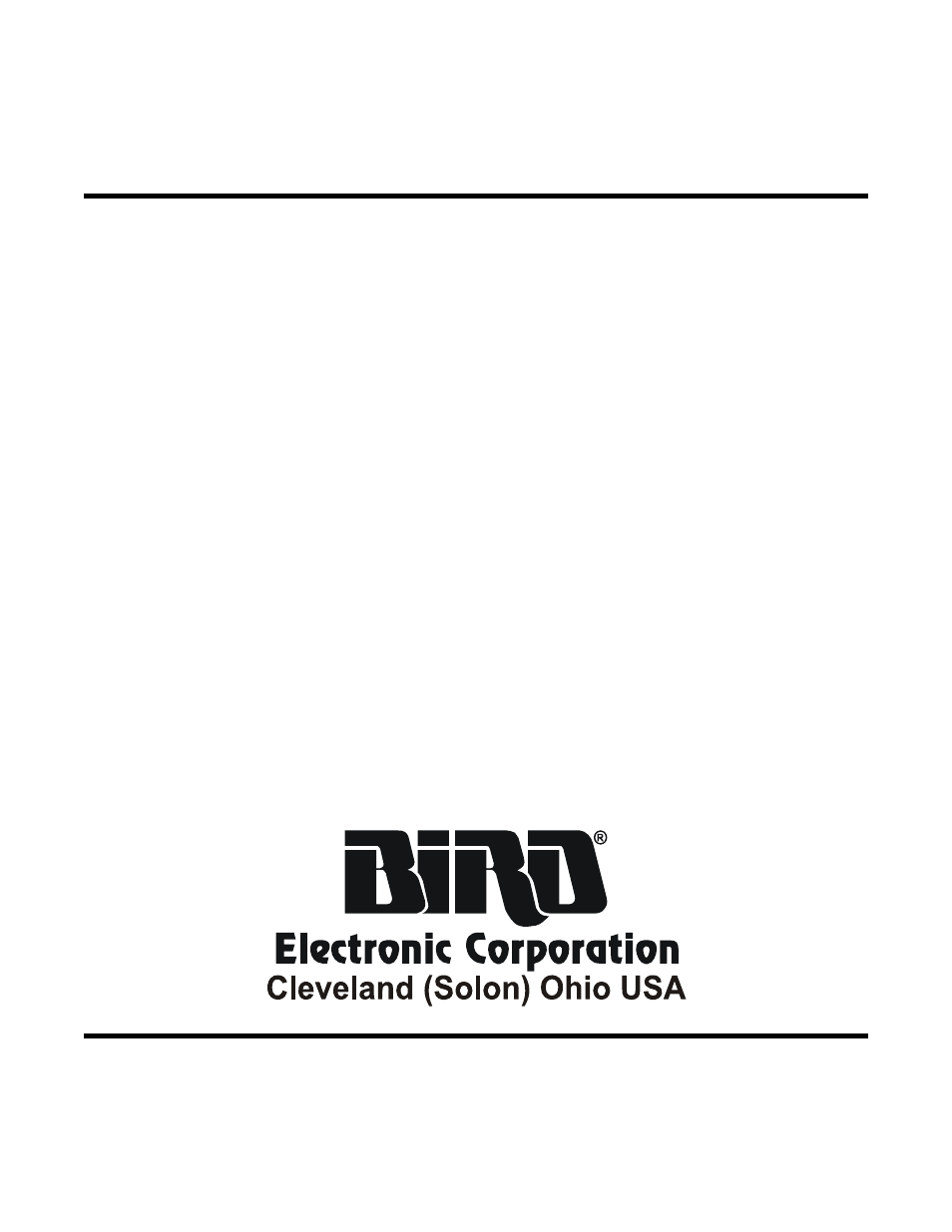 Bird Technologies 8931-230SC13-Manual User Manual | 34 pages