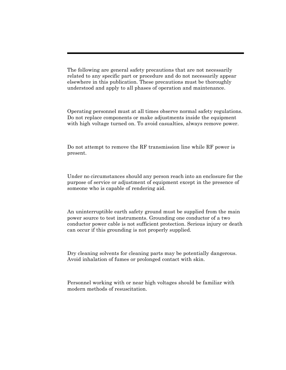 Safety precautions | Bird Technologies 8931-230SC13-Manual User Manual | Page 3 / 34