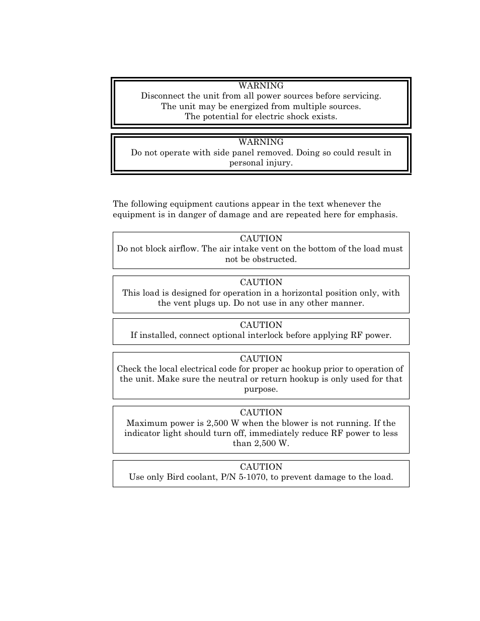 Bird Technologies 8931-230SC13-Manual User Manual | Page 5 / 34