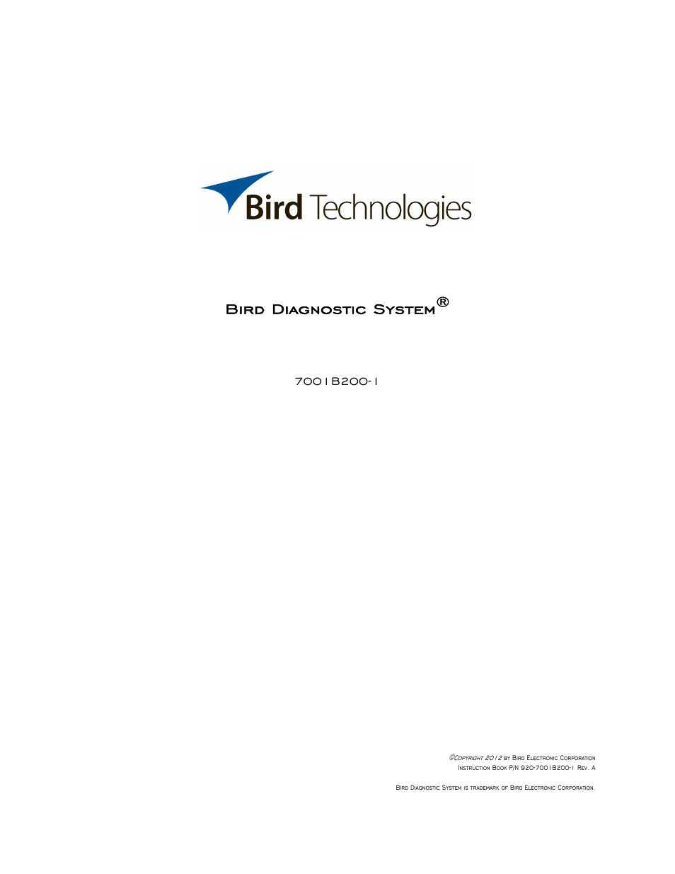 Bird Technologies BDS-Manual User Manual | 98 pages