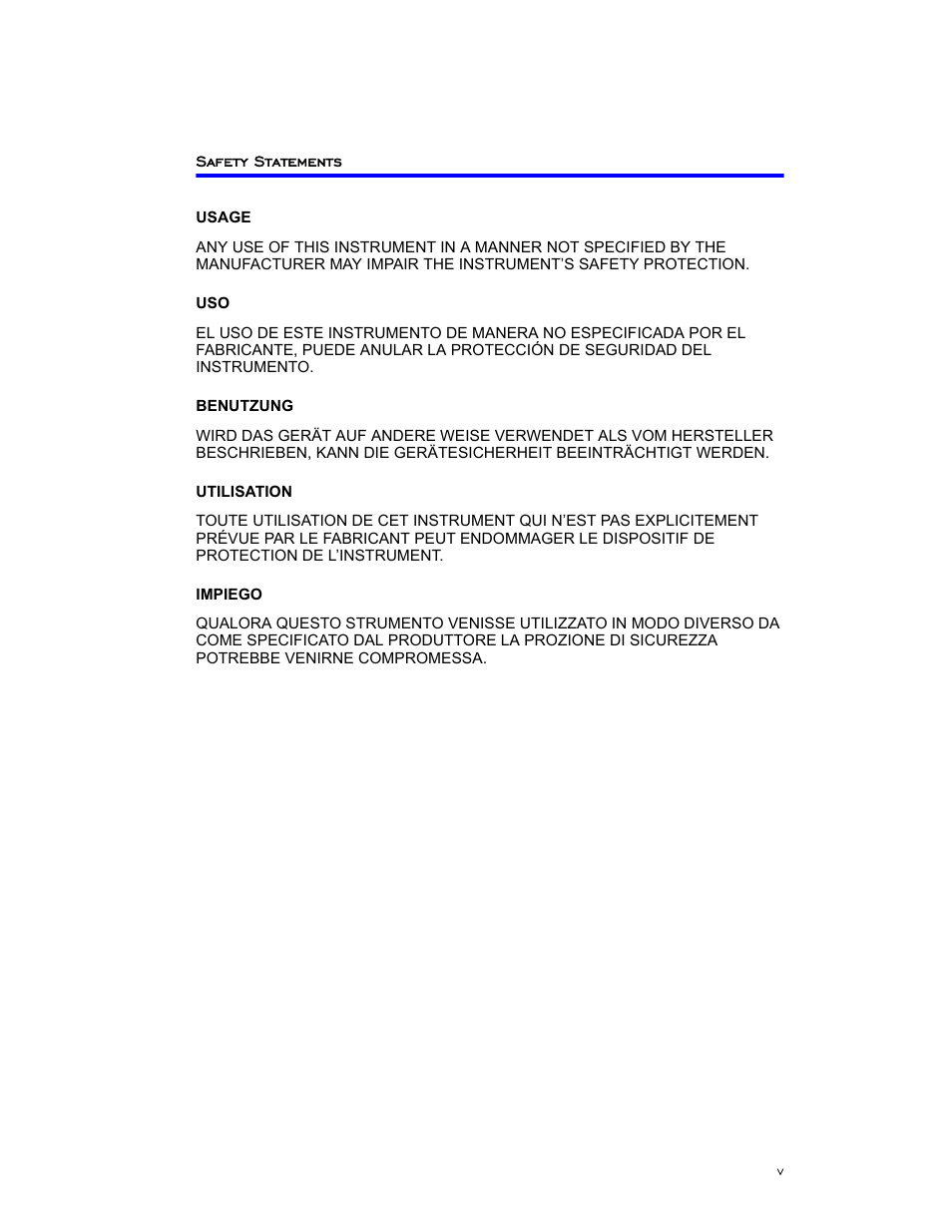 Safety statements | Bird Technologies BDS-Manual User Manual | Page 5 / 98