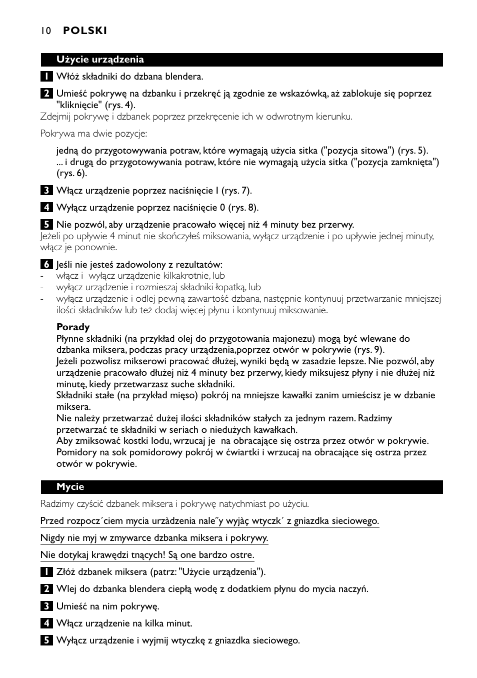 Philips HR1700 User Manual | Page 10 / 56