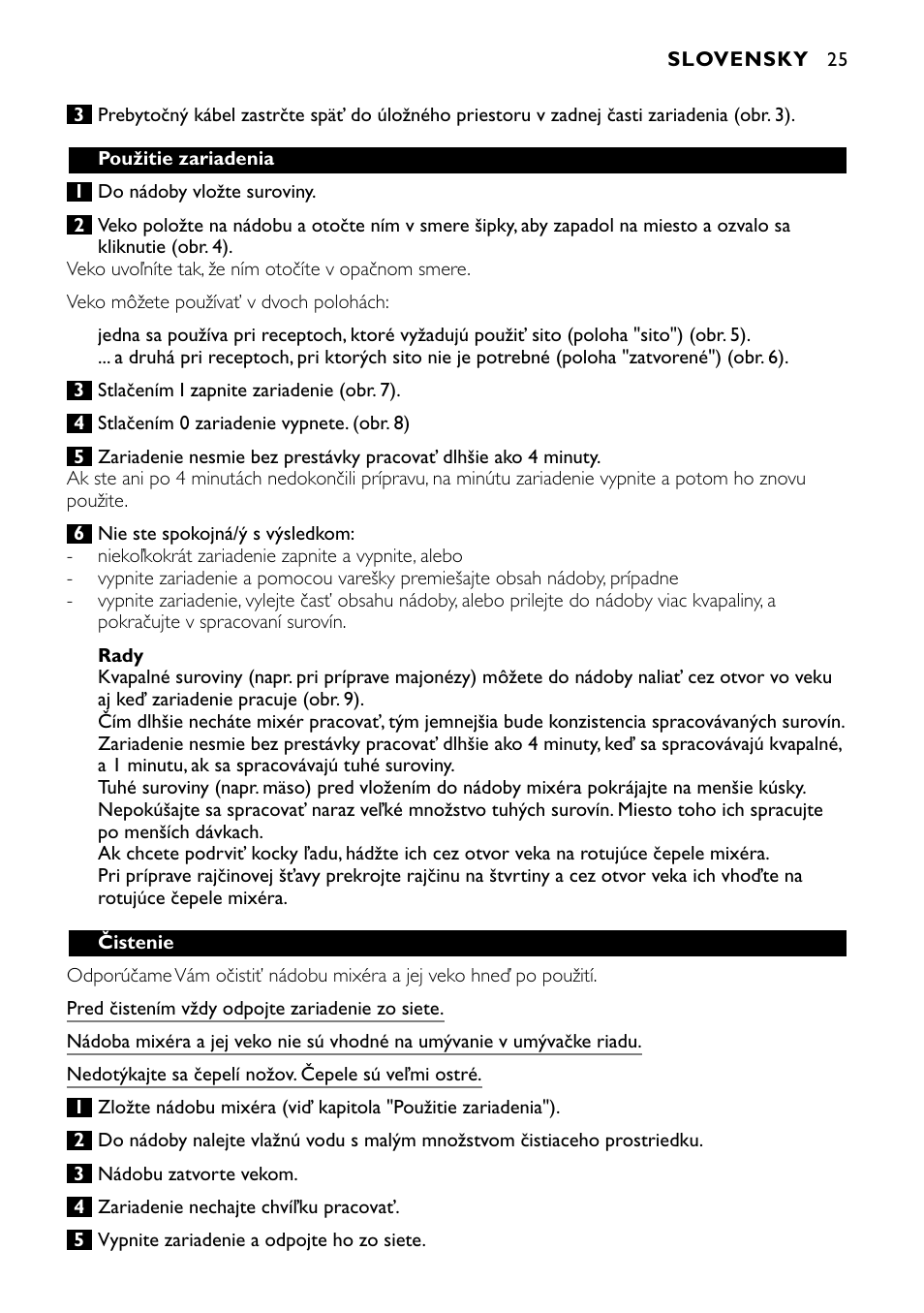 Philips HR1700 User Manual | Page 25 / 56
