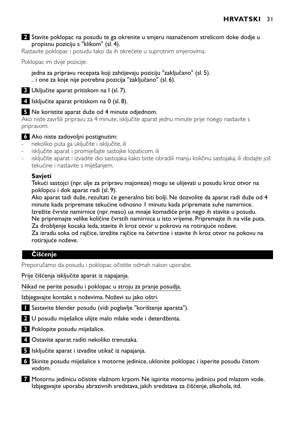 Philips HR1700 User Manual | Page 31 / 56