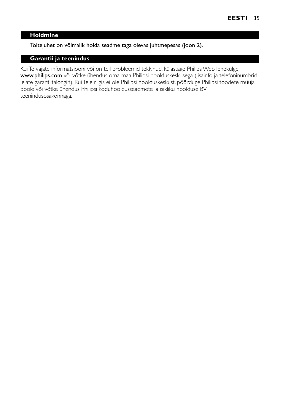 Philips HR1700 User Manual | Page 35 / 56