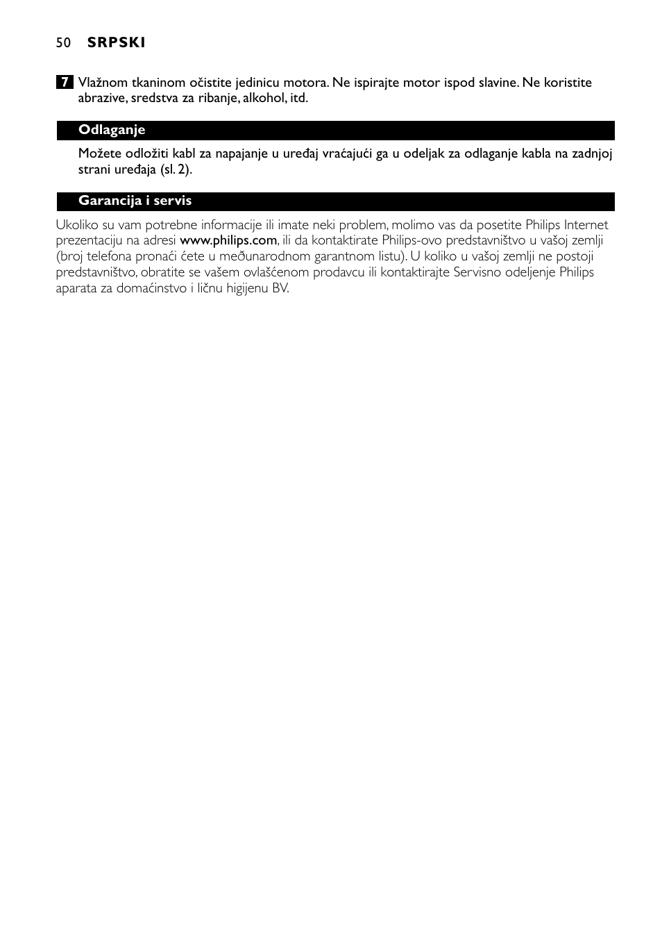 Philips HR1700 User Manual | Page 50 / 56