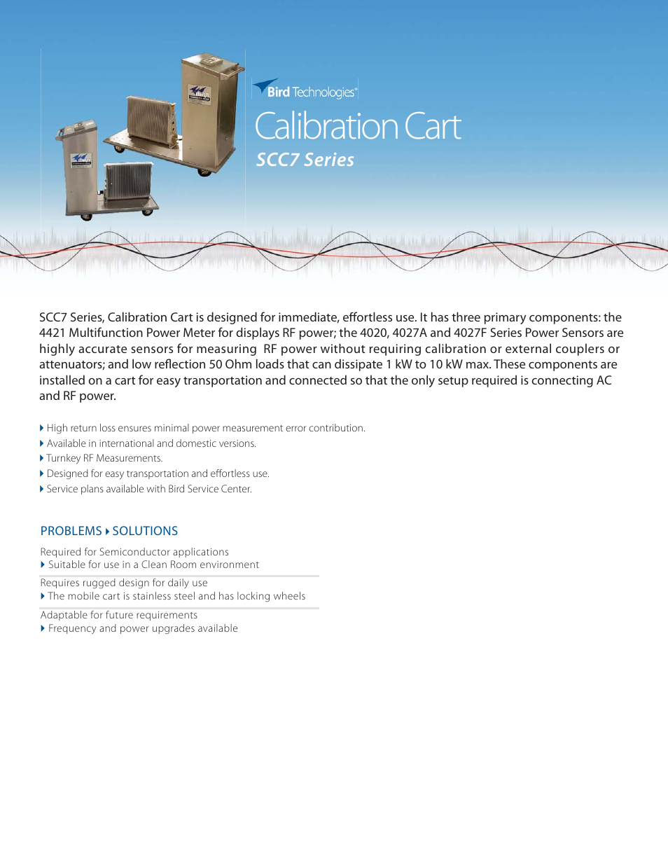 Bird Technologies SCC7 Series-Datasheet User Manual | 2 pages