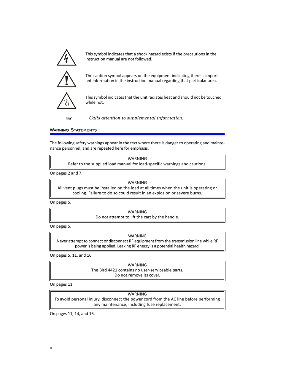 Bird Technologies SCC7 Series-Manual User Manual | Page 4 / 45