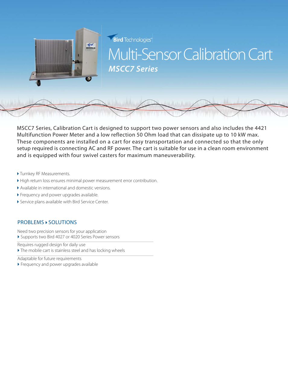 Bird Technologies MSCC7 Series-Datasheet User Manual | 2 pages