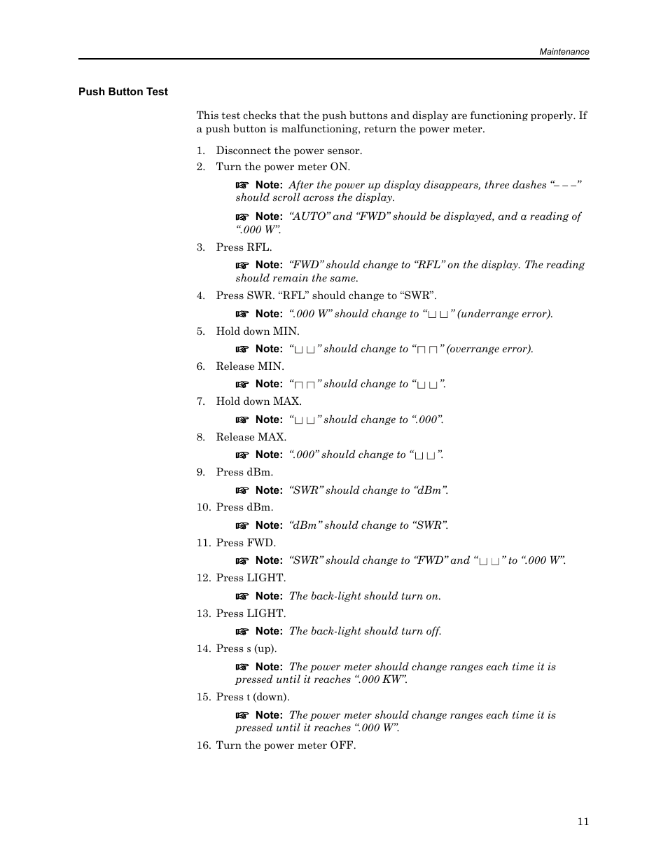 Push button test | Bird Technologies MSCC7 Series-Manual User Manual | Page 25 / 35