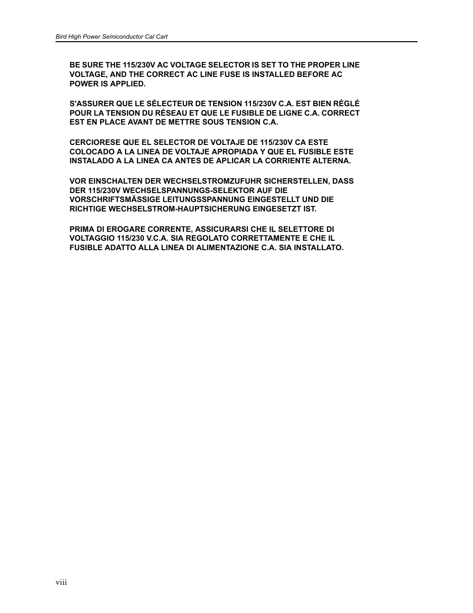 Bird Technologies SCC8 Series-Manual User Manual | Page 10 / 47