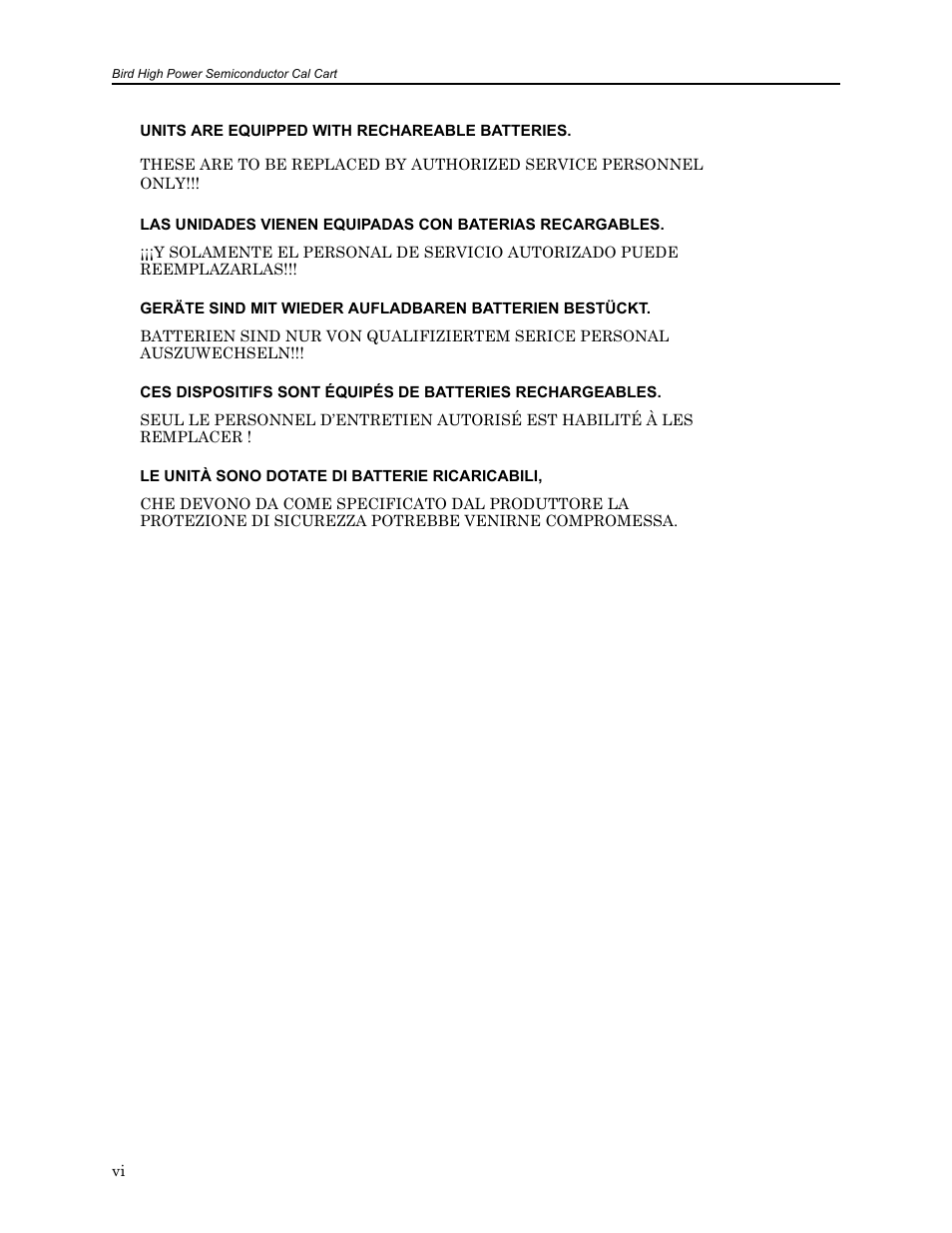 Bird Technologies SCC8 Series-Manual User Manual | Page 8 / 47