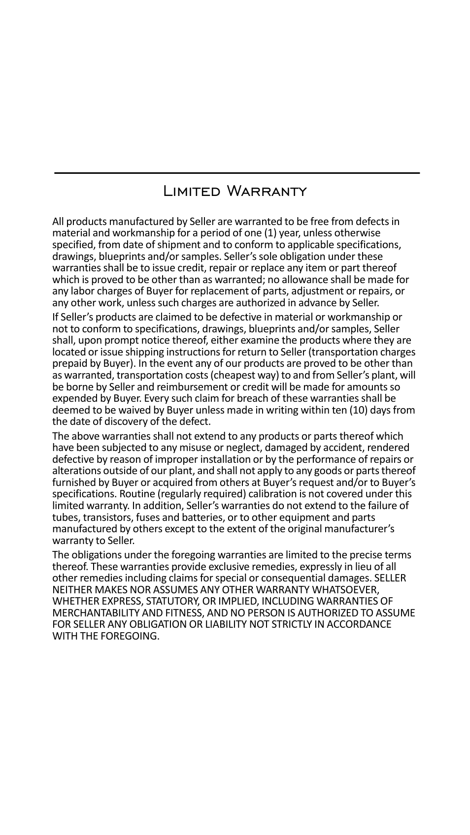 Limited warranty | Bird Technologies 7022-Manual User Manual | Page 27 / 27