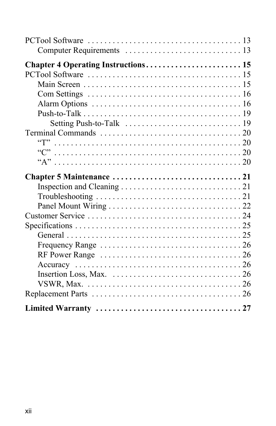 Bird Technologies ACM Series-Manual User Manual | Page 12 / 40