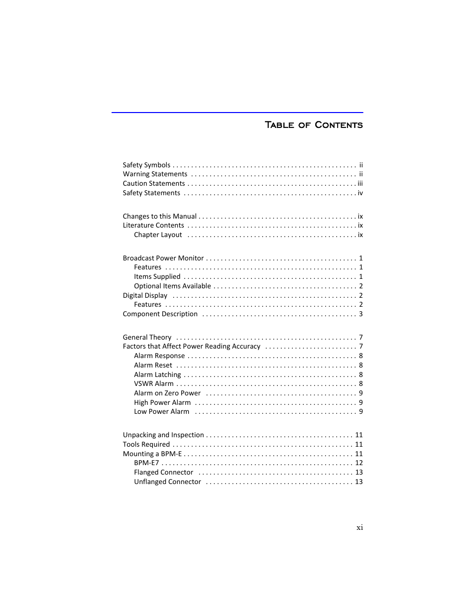 Bird Technologies 3129 Display User Manual | Page 13 / 72